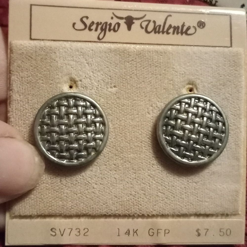 Sergio Valenti vintage pierced earrings